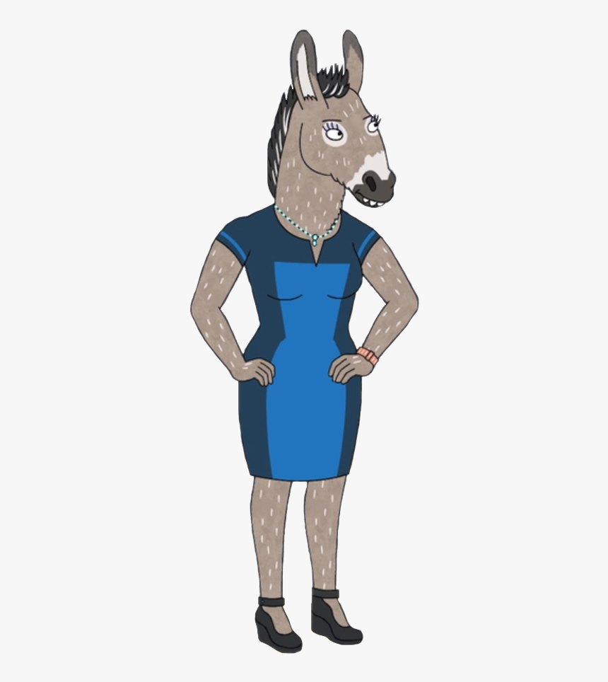 Bojack Horseman Wiki - Donkey In Blue Dress, HD Png Download