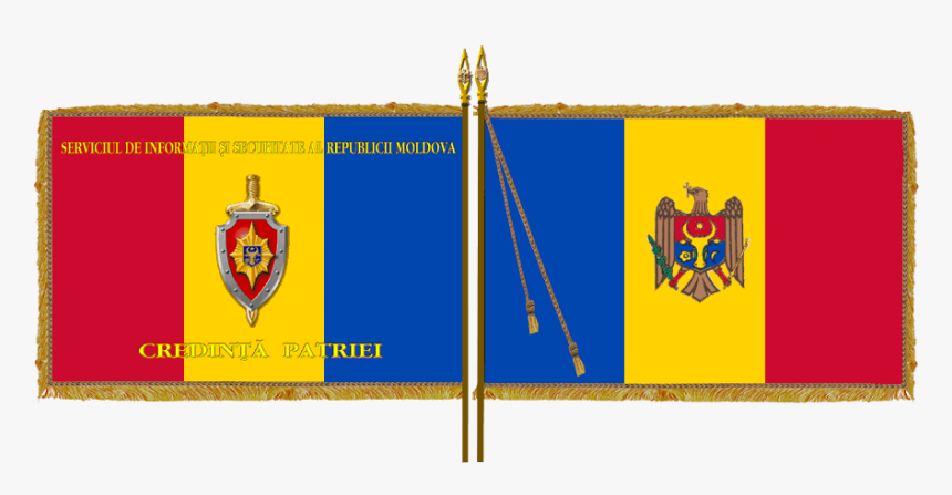 Flag Of The Information And Security Service Of Moldova - Moldova Flag Both Sides, HD Png Download