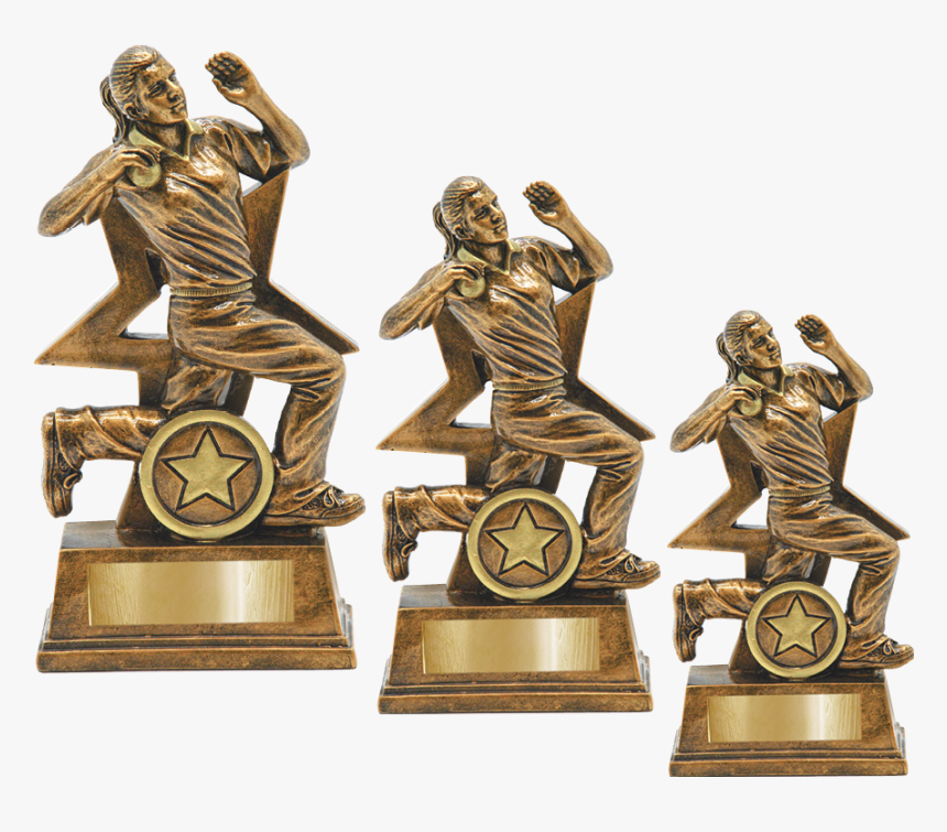 Ad Cricket Bowler Rft5 - Bronze Sculpture, HD Png Download