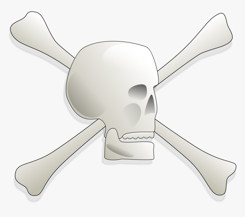 Clipart Png File Tag List, Clip Arts Svg File - Skull And Bones, Transparent Png