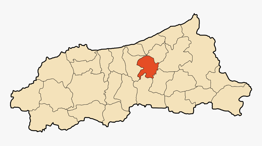 Dz 18 Bordj Thar - خريطة التقسيم الاداري بلديات جيجل, HD Png Download