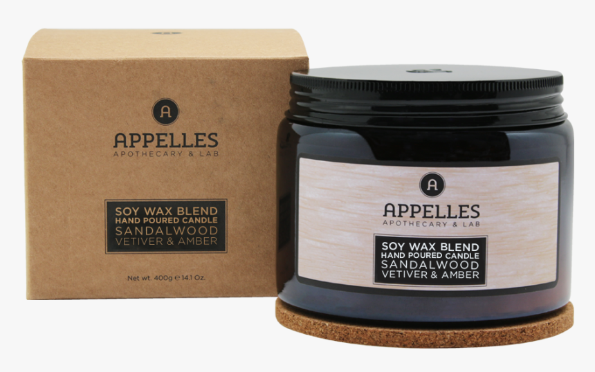 Sandalwood, Vetiver & Amber Candle 400g - Appelles, HD Png Download