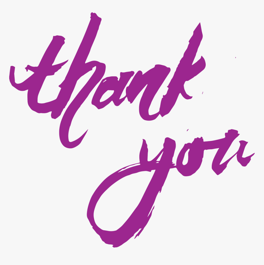 Thank You Transparent Hd , Png Download - Thank You In Purple Png, Png Download