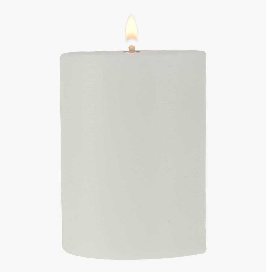 Real Wax Candle With Flame - Paper, HD Png Download
