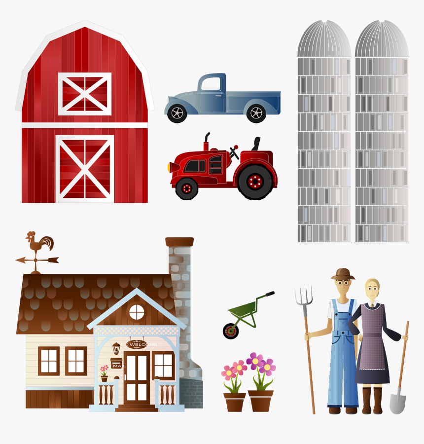 Farmhouse Clipart, HD Png Download
