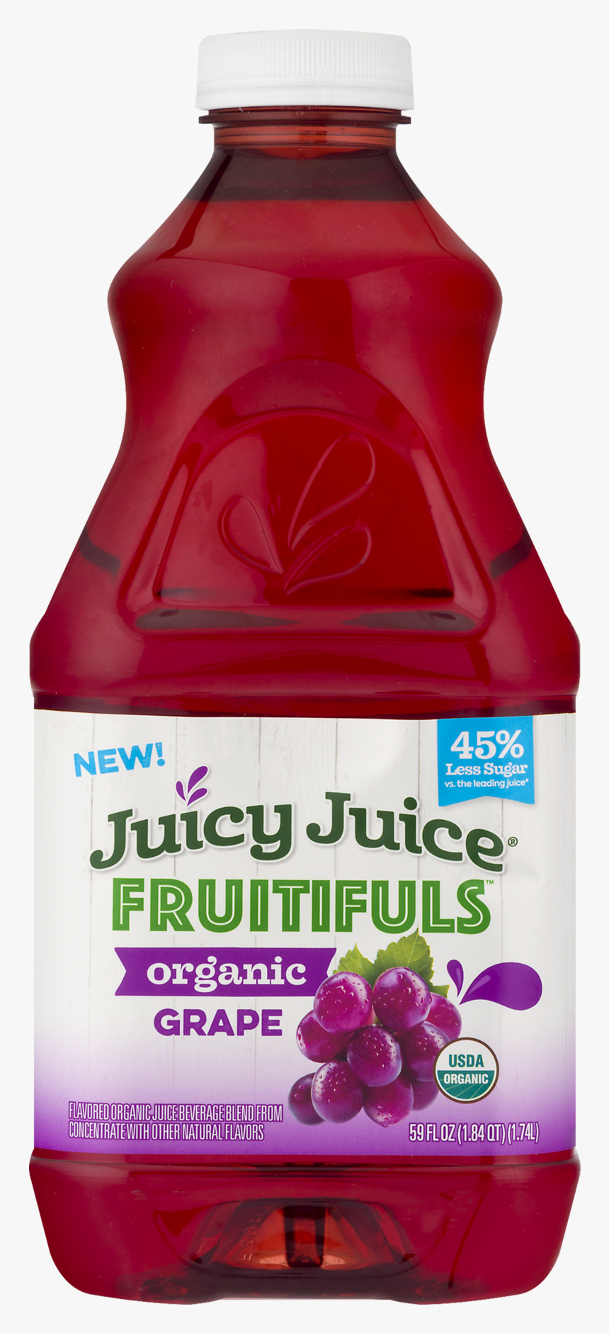 Juicy Juice Fruitifuls Organic Grape, HD Png Download