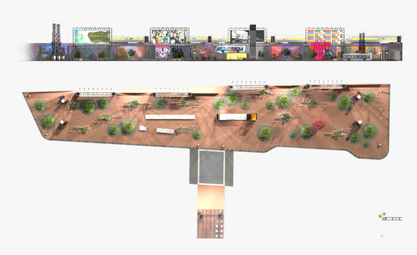 Jamaica-el 3d Model Plan Elevation, HD Png Download