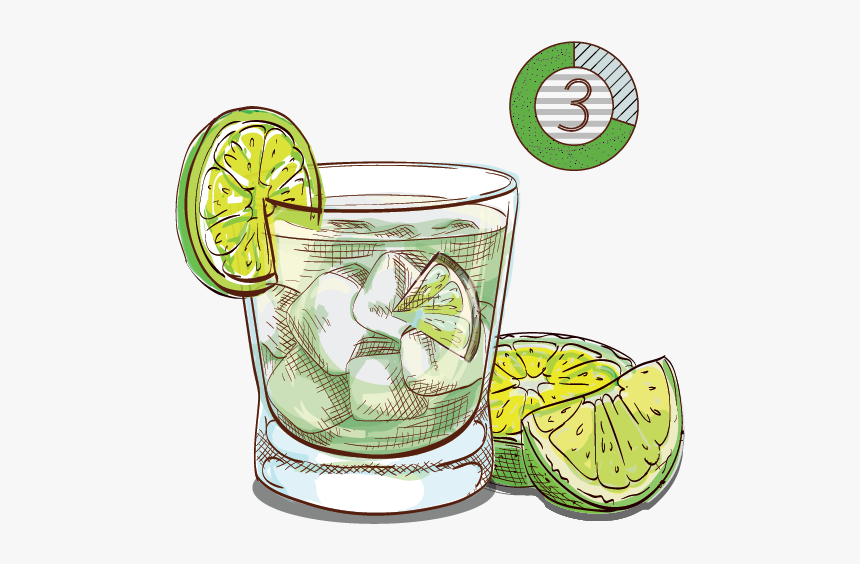 Espirito Xvi Cachaca Brazil National Cocktail Lime - Transparent Gin Glass Clipart, HD Png Download