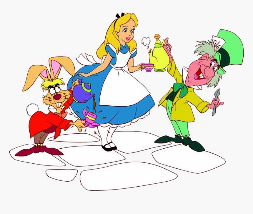 A Page S Has Free Clipart Links Directory - Alice And The Mad Hatter Disney, HD Png Download