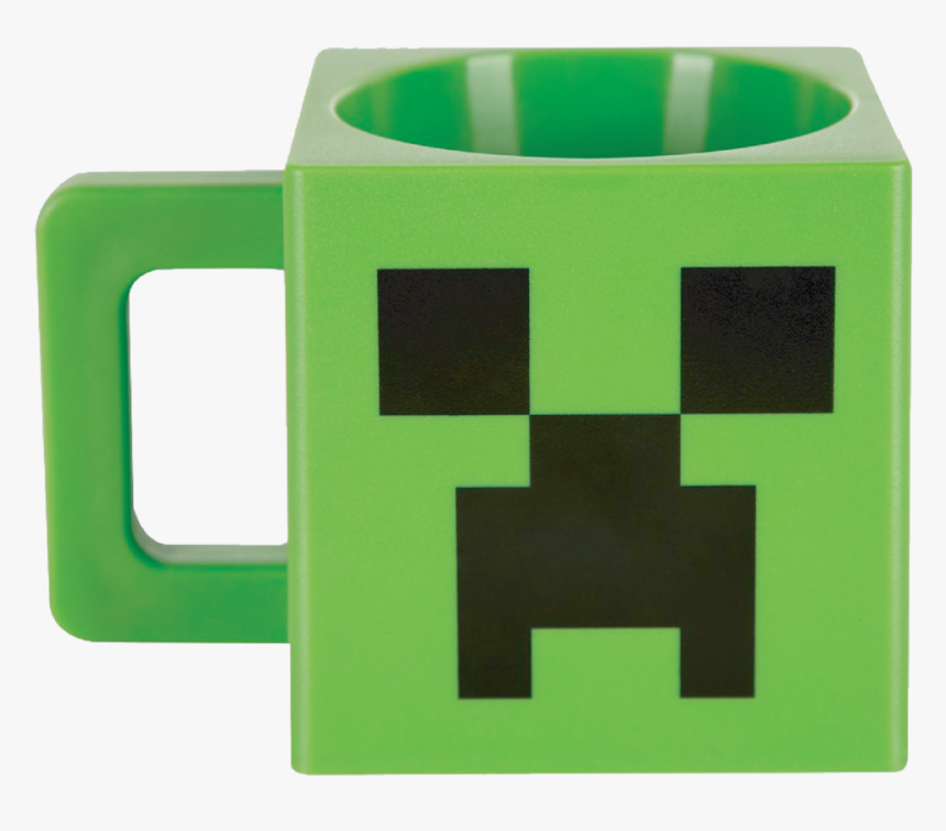 Minecraft Plastic Creeper Face Mug , Png Download - Minecraft Creeper Face, Transparent Png