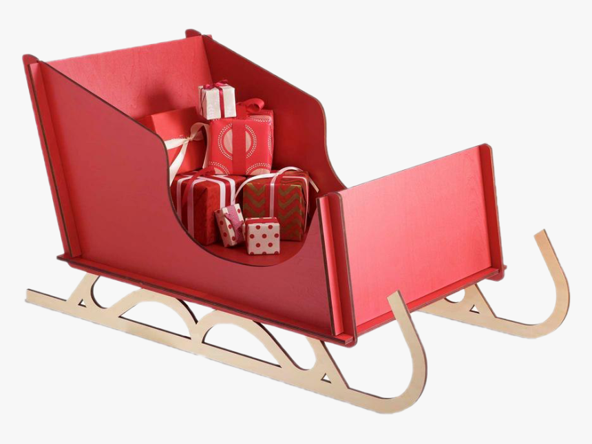 Christmas Sled Png Hd - Toboggan, Transparent Png