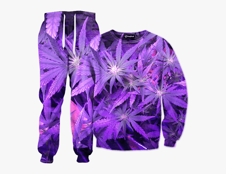 Purple Weed Hoodie, HD Png Download