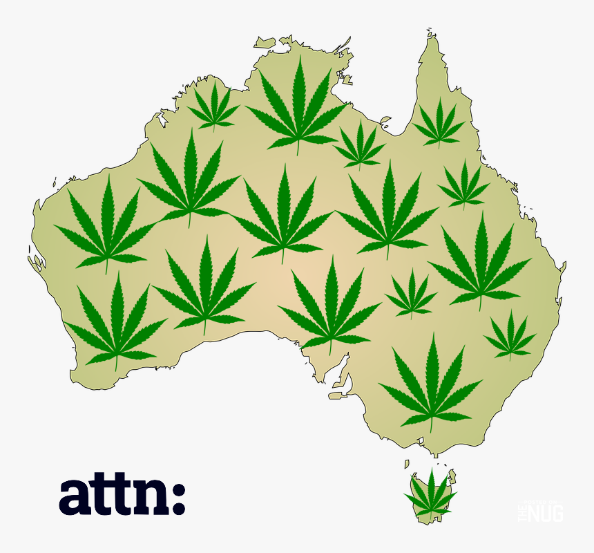 Will Australia Legalize Marijuana Growing - Purple Map Of Australia, HD Png Download