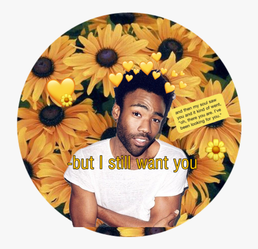 #fanart - Yellow Sunflower With Billie Eilish, HD Png Download