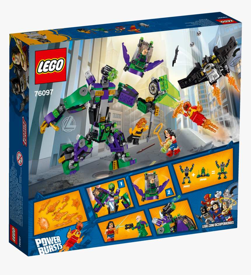 Heroes 76097 Lex Luthor Mech Takedown ,, , Large - Lego Justice League 2018 Sets, HD Png Download