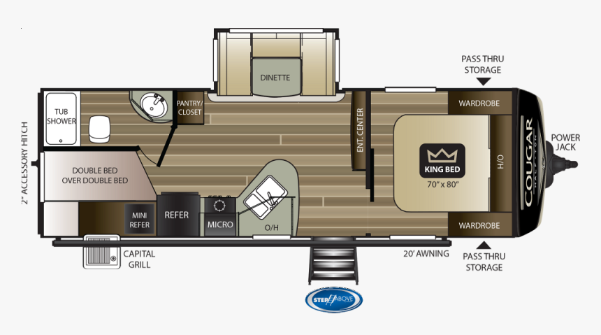 2020 Cougar 25bh N20 7421 26446 - Keystone Cougar 2018 29bhs, HD Png Download