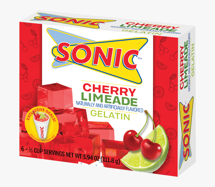 Sonic Cherry Limeade Gelatin - Sonic Cherry Limeade Jello, HD Png Download