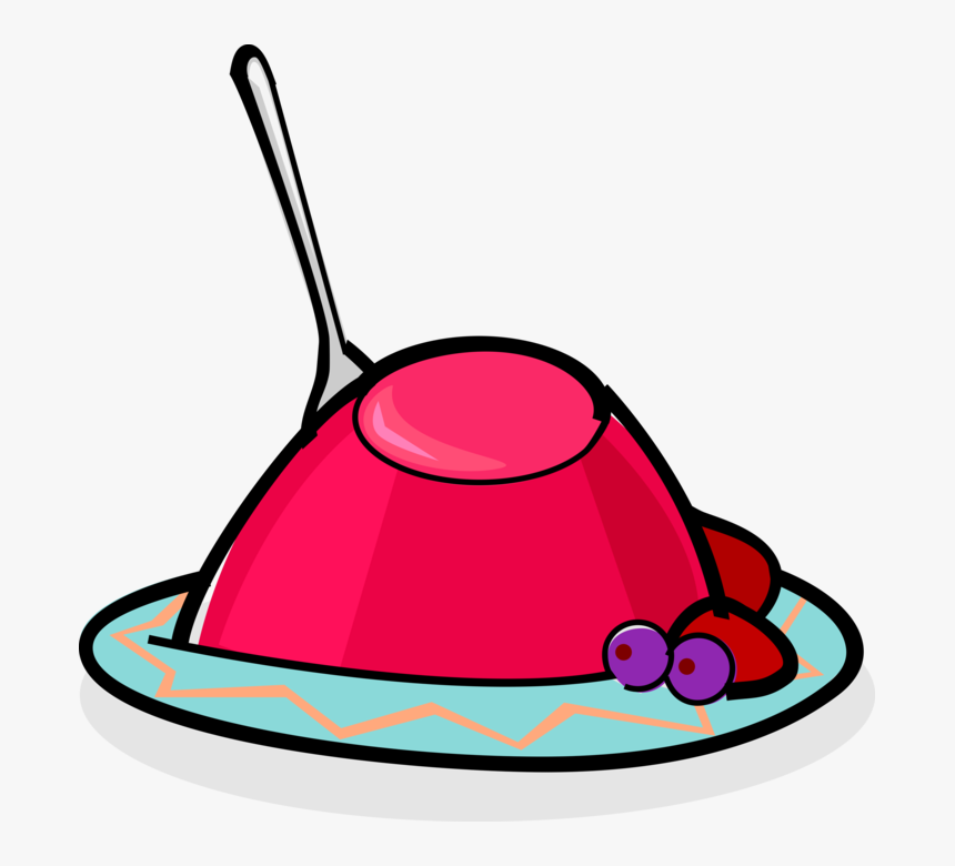 Vector Illustration Of Fruit Gelatin Jello Or Jell-o - Jello Clip Art