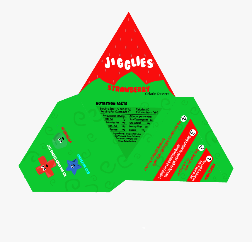 Package Design For A Jello Brand Designed For Kids - Triangle, HD Png Download