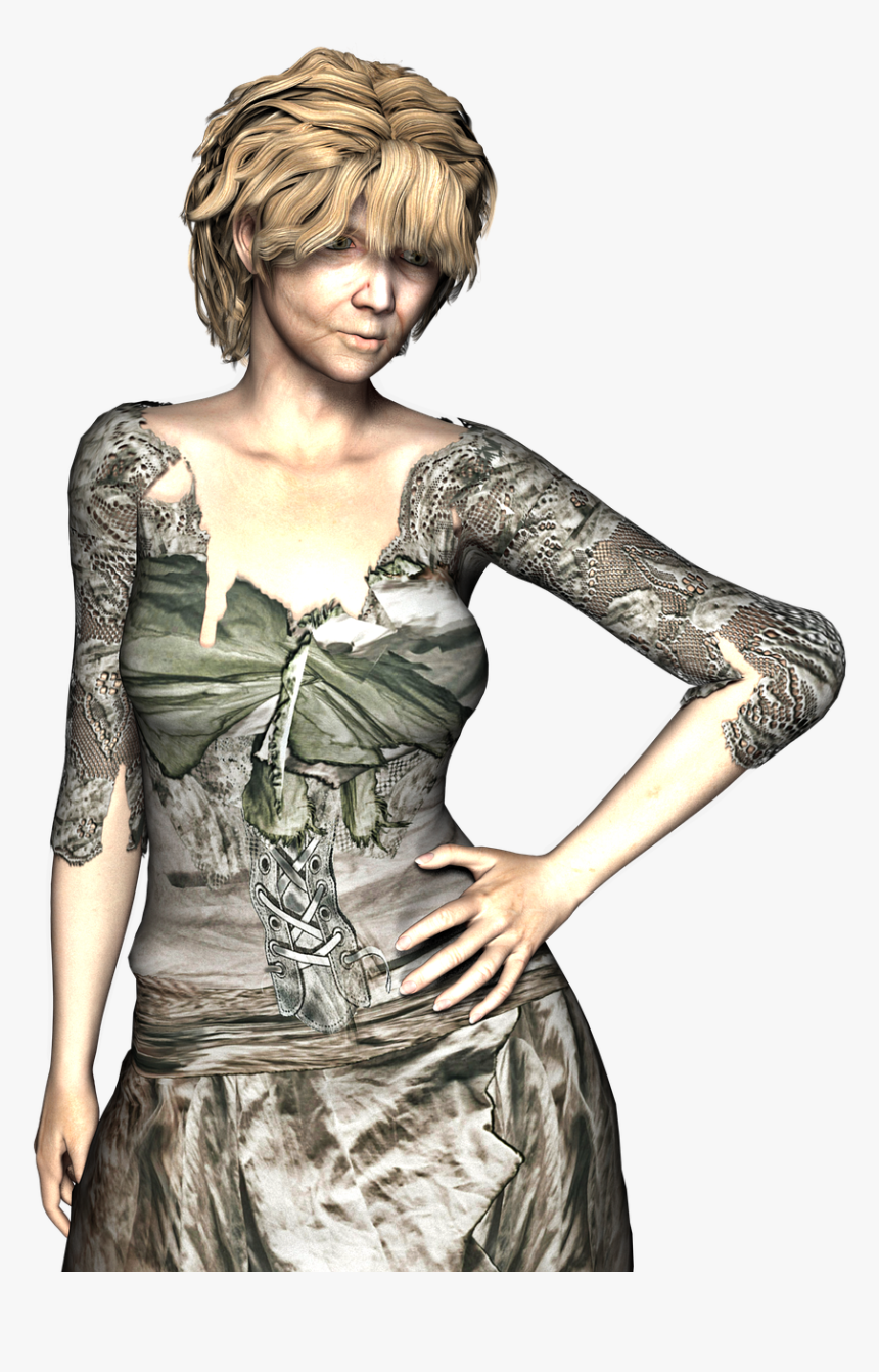 Woman In Rags, HD Png Download