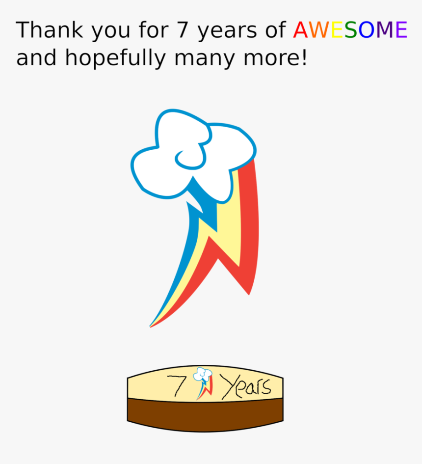 Rainboom Dash, Cake, Cutie Mark, Derpibooru Exclusive,, HD Png Download