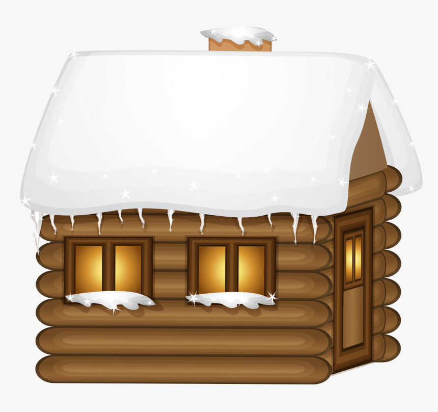 Winter Wooden House Png Clip - Portable Network Graphics, Transparent Png