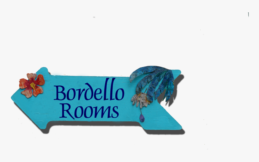 Bordello Rooms Sign - Label, HD Png Download