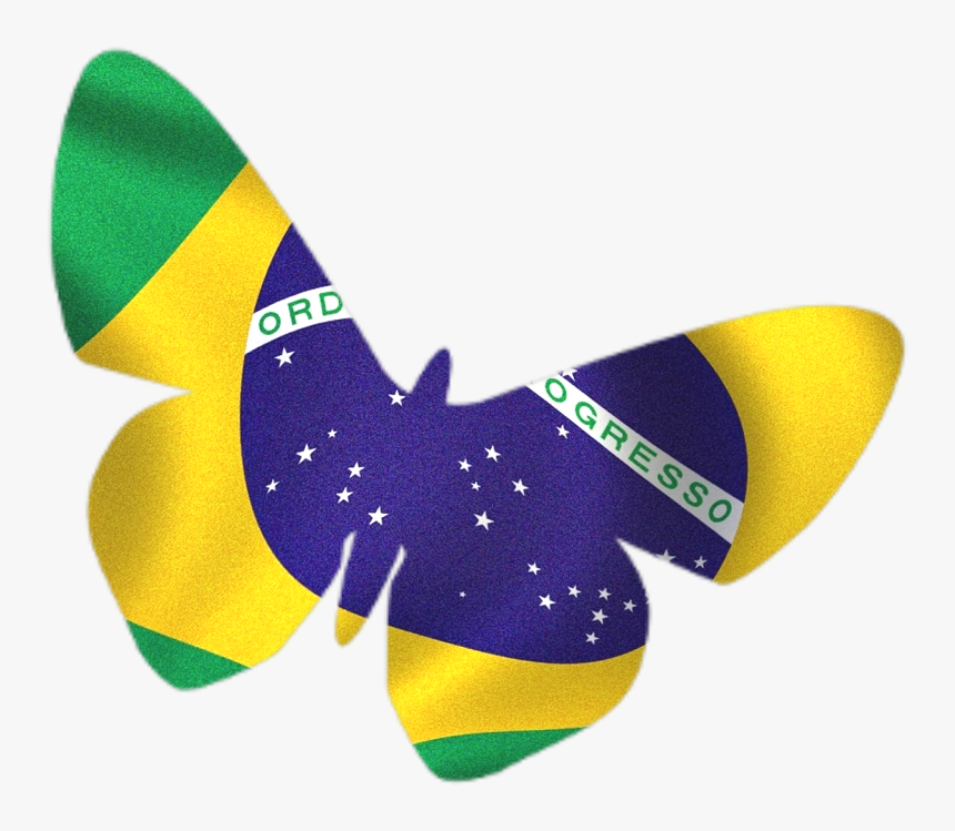 Bandeira Do Brasil Estilizada Em Png - Flag Of Brazil, Transparent Png
