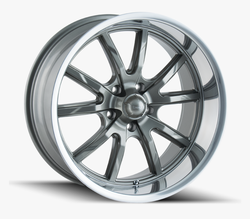 650 Grey W/ Polished Lip - Ridler 650, HD Png Download
