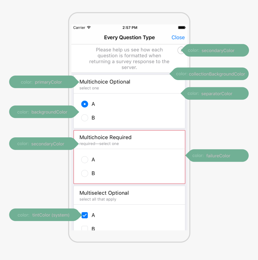 Survey Colors - Bartintcolor Vs Background Color, HD Png Download
