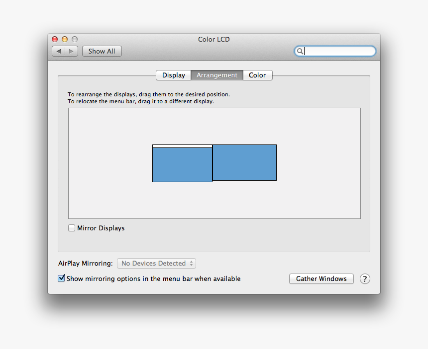 Extended Display Settings On Macbook, HD Png Download