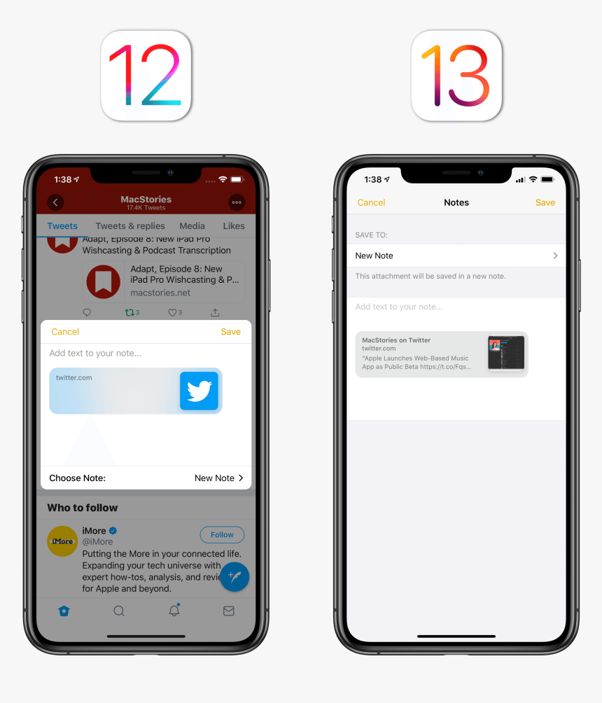 Tweets Properly Expand As Rich Links In Ios 13 S Notes - Ios 13 Shortcuts App, HD Png Download