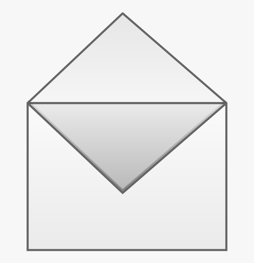 Open Envelope Svg Clip Arts - Half Open Envelope Transparent Background, HD Png Download