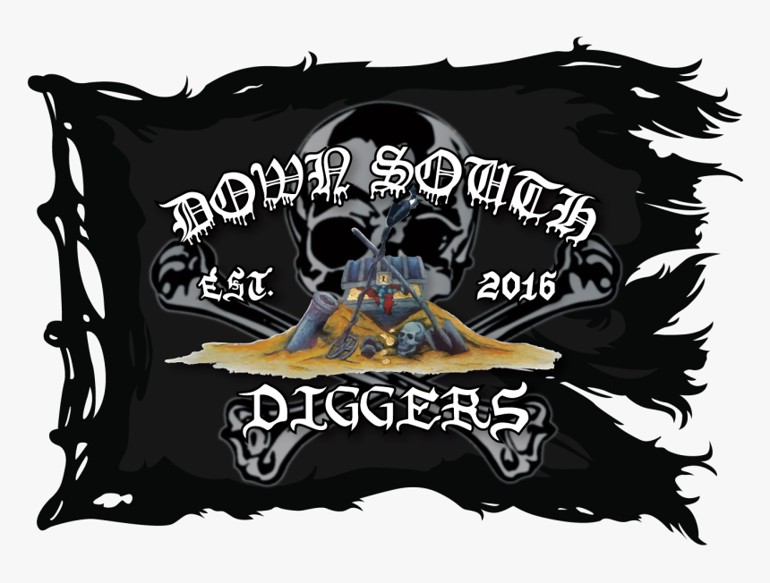 Image Of New Dsd Black Flag Sticker - Black Ragged Pirate Flag, HD Png Download