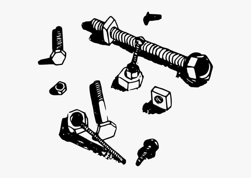 Nuts And Bolts Png Clip Arts - Clipart Nuts And Bolts, Transparent Png