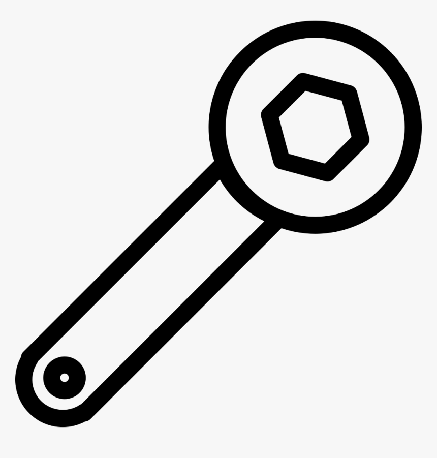 Repair Tool For Nuts And Bolts - Wrench Outline Png, Transparent Png