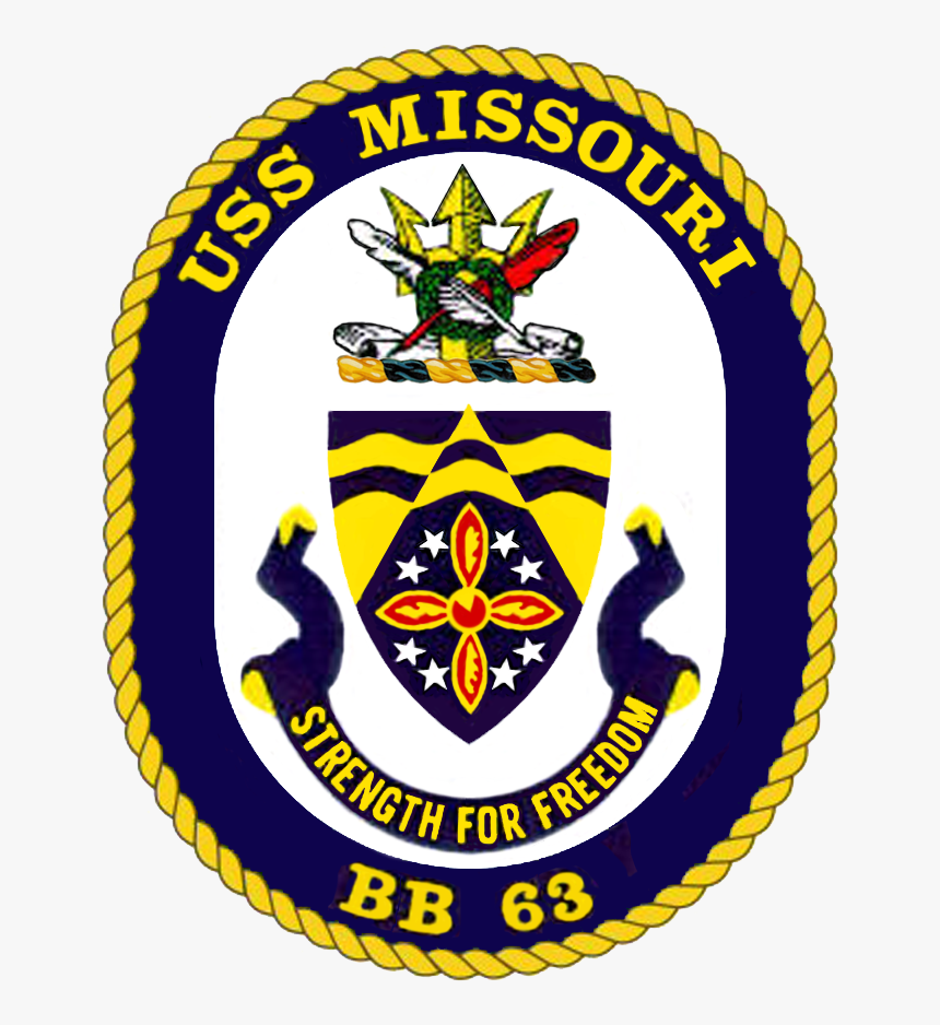 Uss Missouri Coa - Uss Vicksburg Crest, HD Png Download