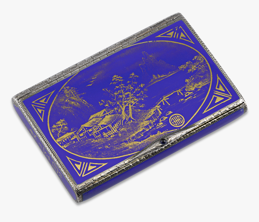 Continental Silver And Blue Enamel Snuffbox - Emblem, HD Png Download