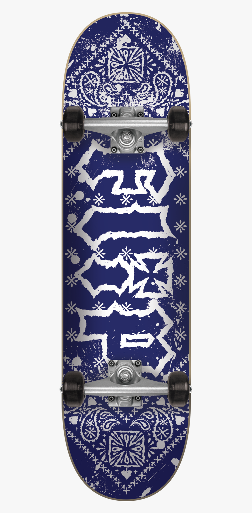 Blue Flip Bandana Skateboard, HD Png Download