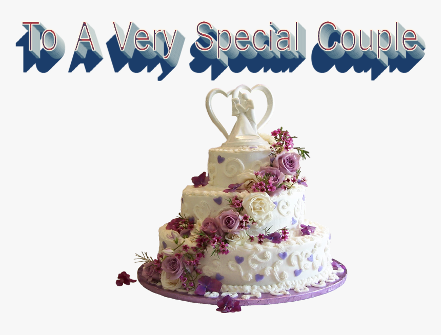 To A Very Special Couple Png Image File - Transparent Wedding Cake Png, Png Download