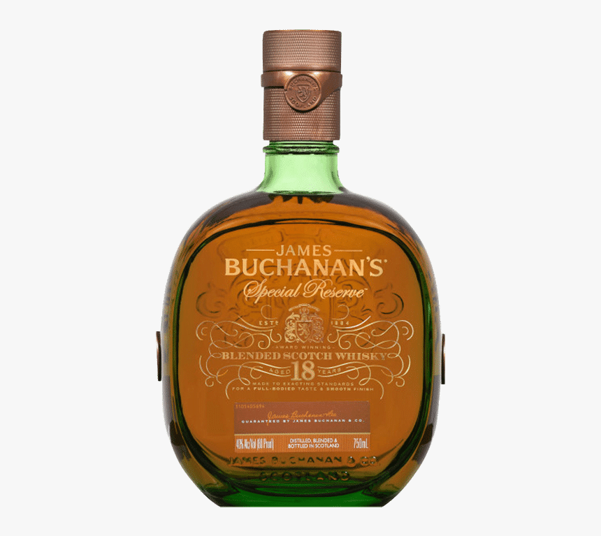 Bottle Of Buchanan S 18 Years Old Whiskey - Buchanan 18, HD Png Download