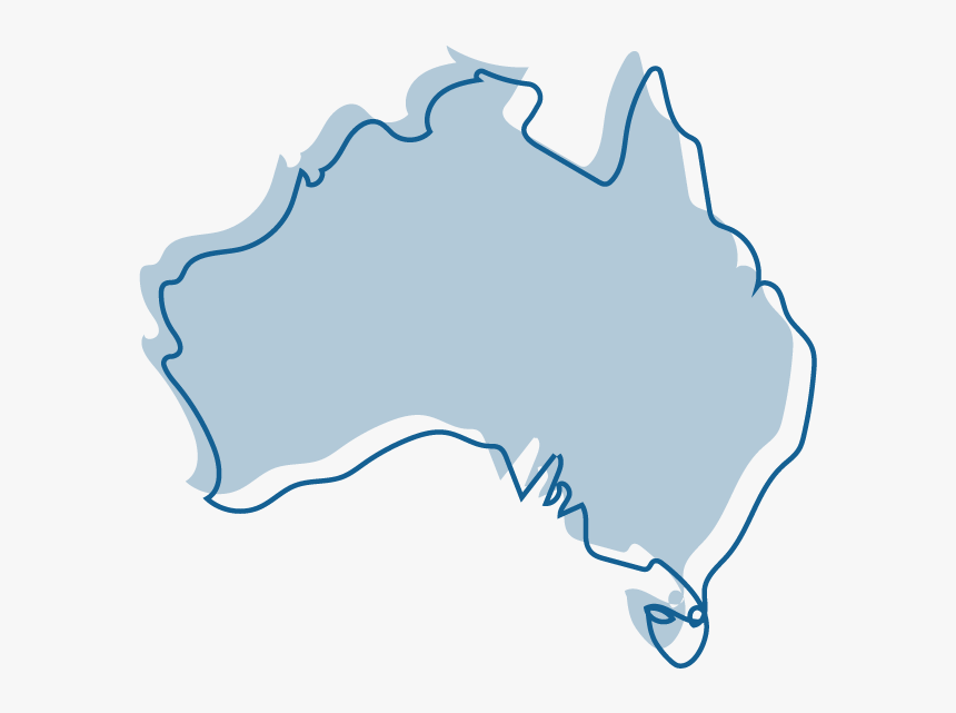 An Illustration Of A Map Of Australia, Fully Coloured, HD Png Download