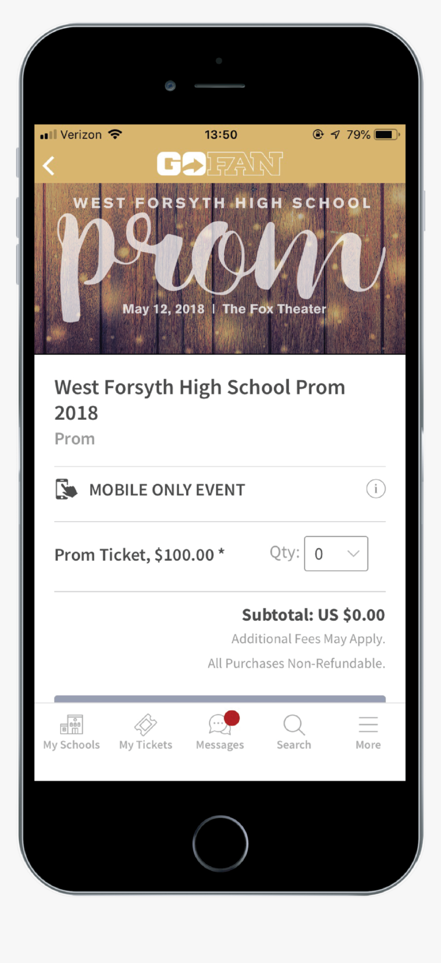 Wforsythhs Prom Phonemockup 01 - Uber Eat Set Menu, HD Png Download