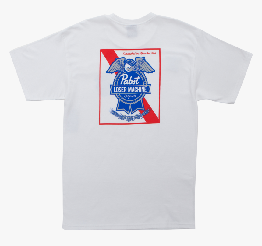 Loser Machine X Pbr Condor & Ribbon Stock Tee White - Active Shirt, HD Png Download