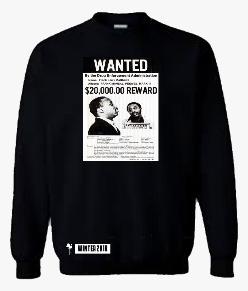 Image Of Frank Mathews Wanted Poster - Hoodie, HD Png Download
