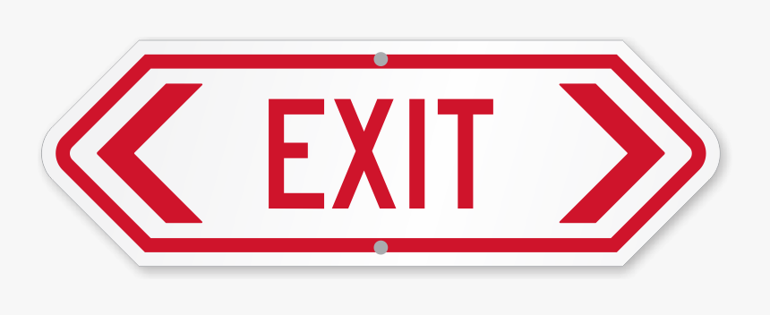 Exit Only Sign, HD Png Download