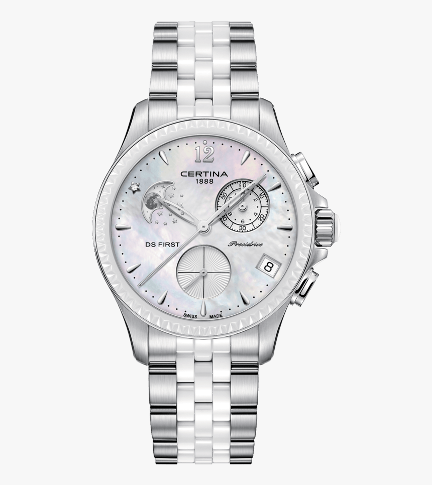 Chronograph Moon Certina Ds First Lady Moon Phase, HD Png Download