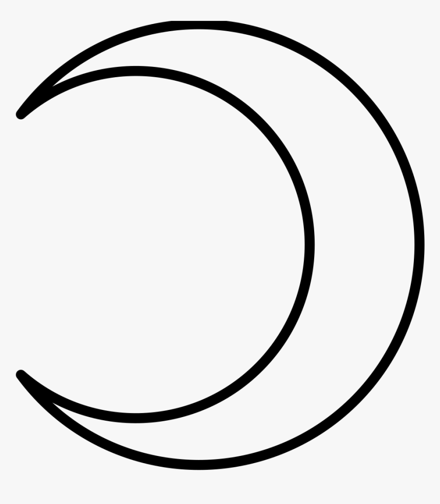 Lunar Phase Astrological Symbols Crescent Moon - Media Luna, HD Png Download