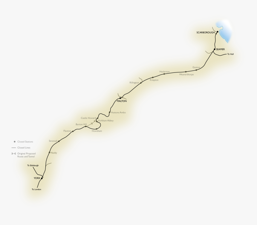 York-scarborough Railway - Darkness, HD Png Download