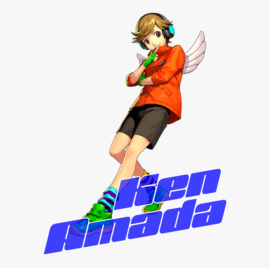 Trading In His Signature Earphones For Headphones, - Ken Persona 3 Dancing Moon Night, HD Png Download